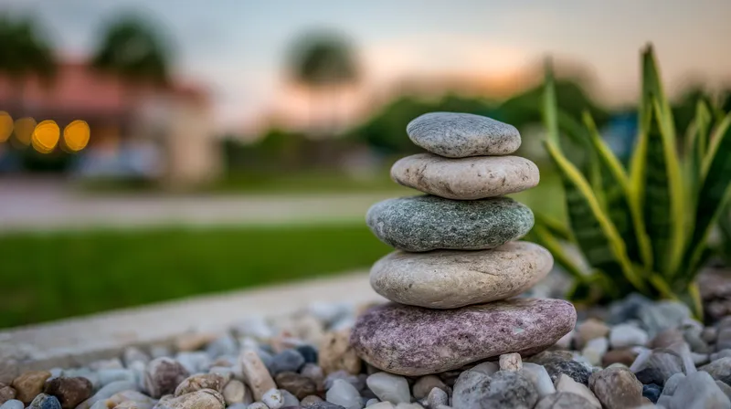 A close-up of carefully balanced stones, representing the mental effort of trying to keep everything together while living with ADHD mental overload.